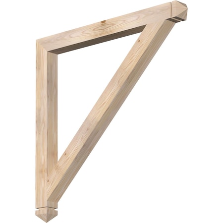 Ekena Millwork Traditional Arts & Crafts Smooth Bracket, Douglas Fir, 3 1/2"W x 42"D x 42"H BKT04X42X42TRA03SDF